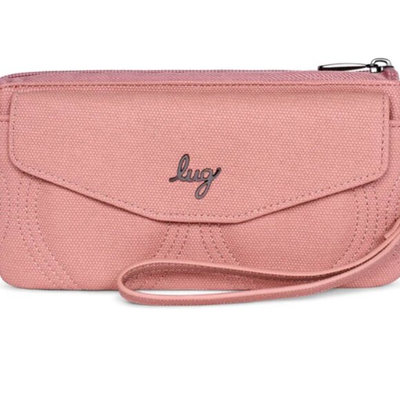 New (without tags) Lug Blitz Matte Luxe VL RFID Wristlet Wallet in Blush - Picture 2 of 9